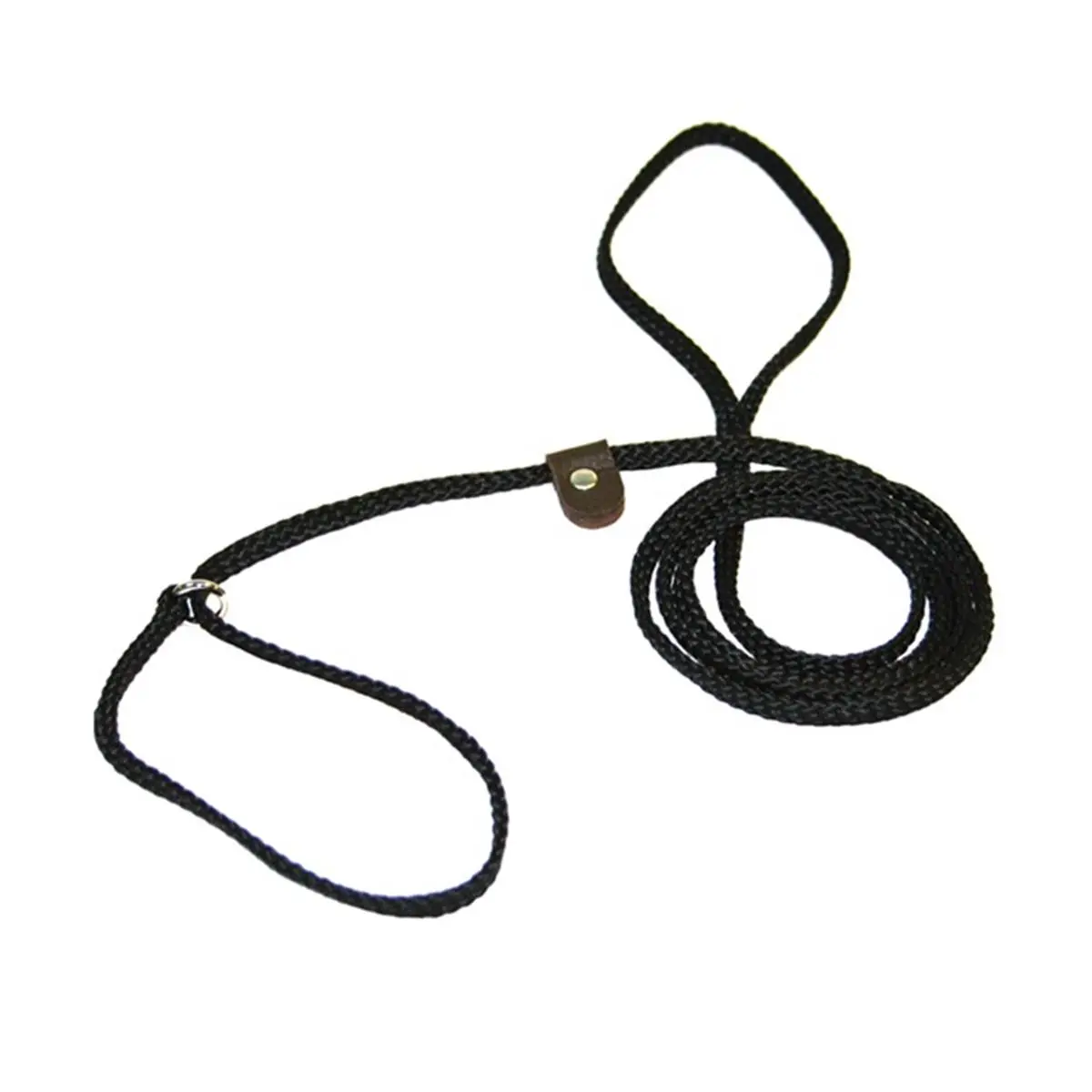 Lone Wolf Small MFP Flat Braided Rope Dog Leash - 0.25 In. Royal Blue, Hand Made High Quality, with Slip Function & Adjustable Tab, Mfp Rope