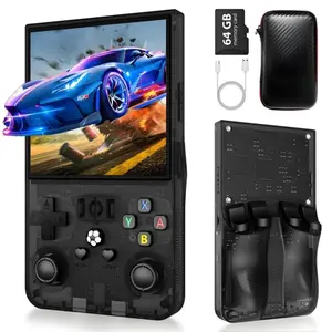 R36max Retro Handheld Game Console, Rechargeable Game Console, 4.0 Inch 720x720 IPS Screen, over 18,000 Classic Games, Portable Open Source Linux System, 4000mah Battery, Portable Gaming System