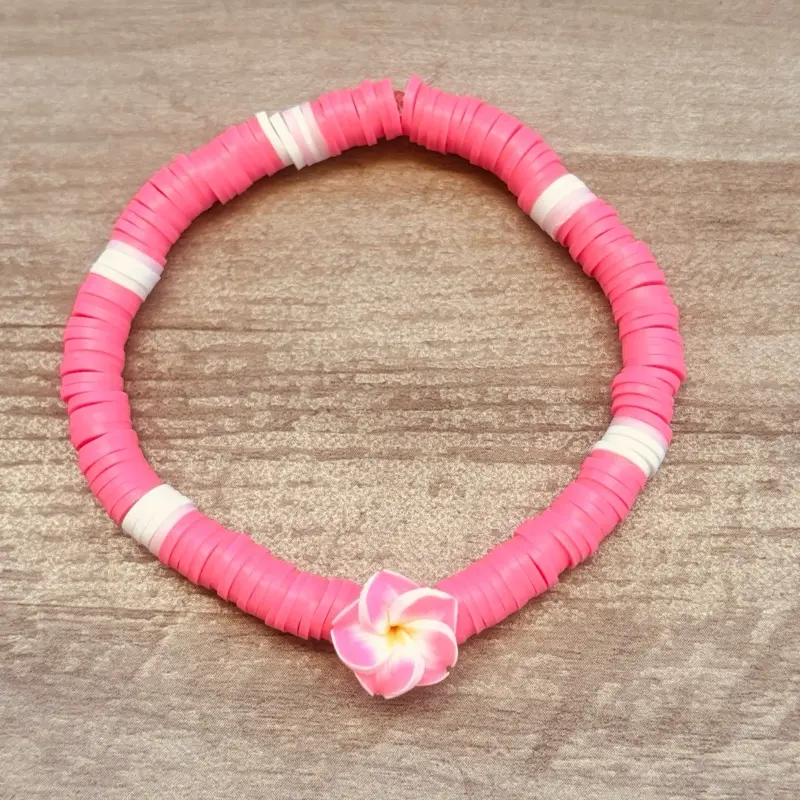 Hibiscus Heishi Bracelet