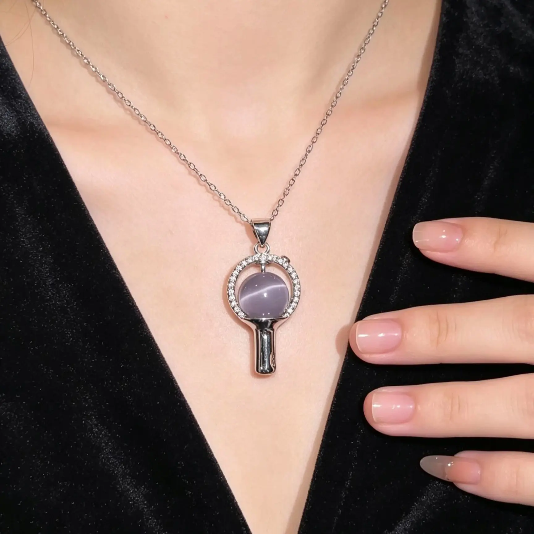 CELIKY US Aesthetic KPop Light Stick Clavicular Necklace - Culturally-Inspired Silver Plated Minimalist Choker, Fandom Accessory Gift for Her (Necklace Only, Box Not Included), Clavicular Necklaces, Culturally-Inspired Necklaces