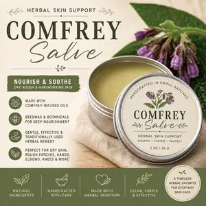 Comfrey Salve | Herbal Skin Support Balm with Comfrey Leaf & Natural Ingredients