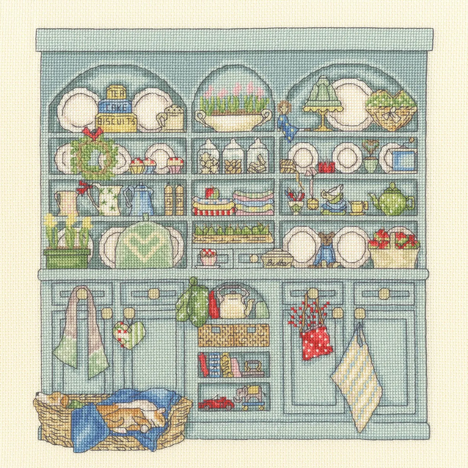Country Dresser Counted Cross Stitch Kit by Bothy Threads XSS27