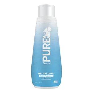 TropiClean PURE Breezy Fresh Deluxe 2-In-1 Plant-Based Dog Shampoo
