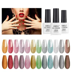 AIMEILI Glitter Spring Gel Polish Set of 12pcs X 8ml - Kit Set 7