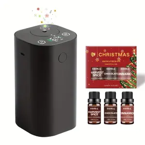 Waterless Diffuser for Essential Oil, Christmas gifts,Rechargeable Scent Diffuser Machine, 20ml Capacity, Mini Scent Air Machine, 4 Countdown Timers & 4 Mist Levels for Home, Room, Car, Office, Fragrance Diffuser, Efficient Mist Output.