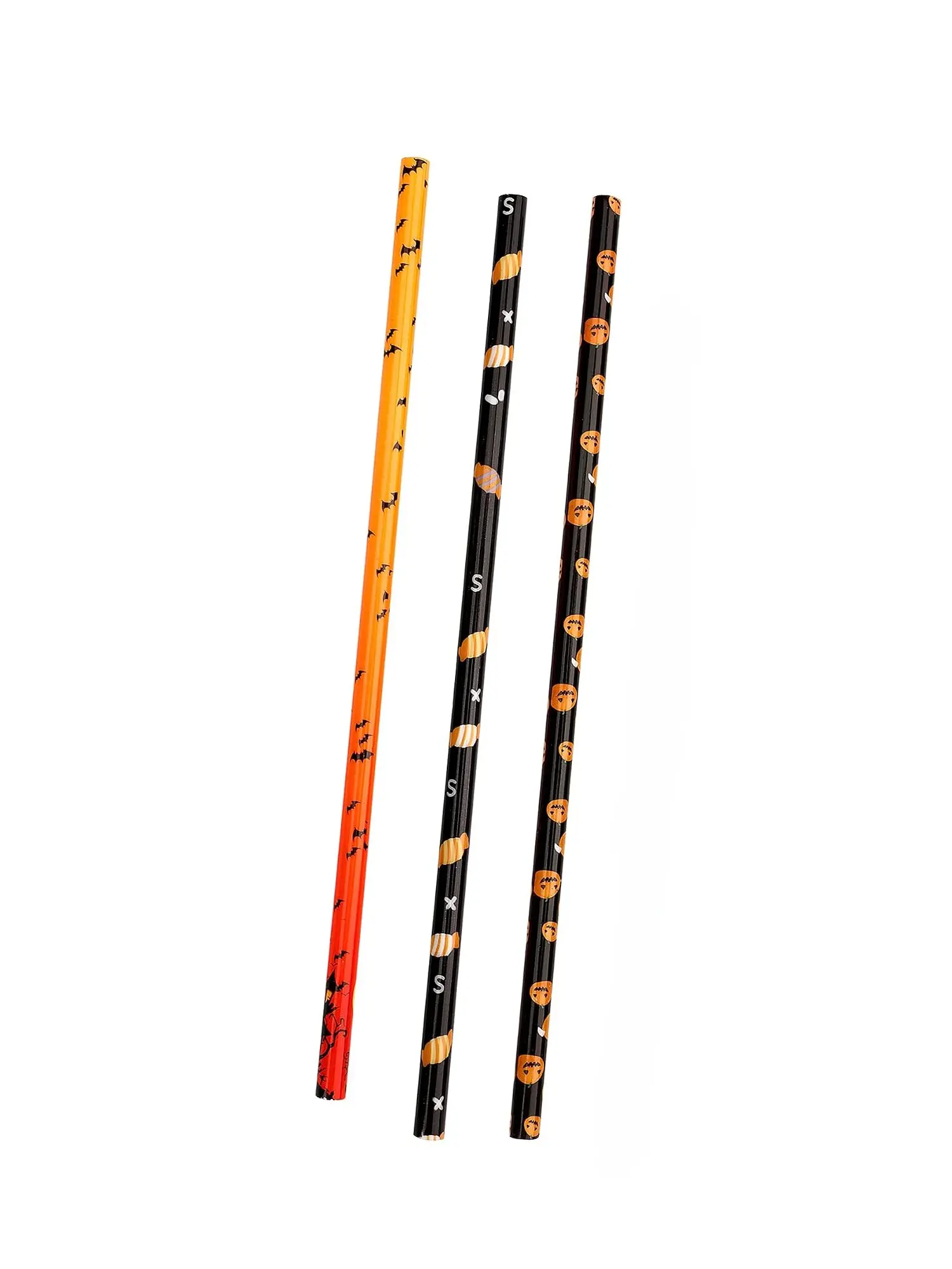 Halloween Straws - 9" Reusable Straws | Iced Coffee | Multi Compartment Drinks | Dirty Soda- Pack of 3