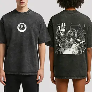 valentine shirts  25 Hot Anime Washed Vintage Sakamoto5 Days Women Men Fashion Hip Hop Oversized T-shirts Summer Cotton Comfort Female T Shirt Top