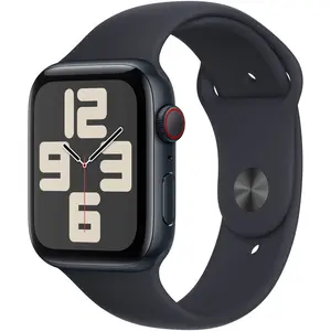 Refurbished Apple Watch SE3 40mm (GPS + Cellular) Aluminum Midnight with Medium/Large Black Sport Band (Original Box + Accessories) - Premium