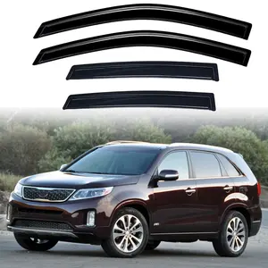 Custom Curved Fit Out-Channel WeatherShield Automotive Side Window Visor for 2011-2015 Sorento, 108x5x12mm Car Exterior Accessory, Vehicle Accessories