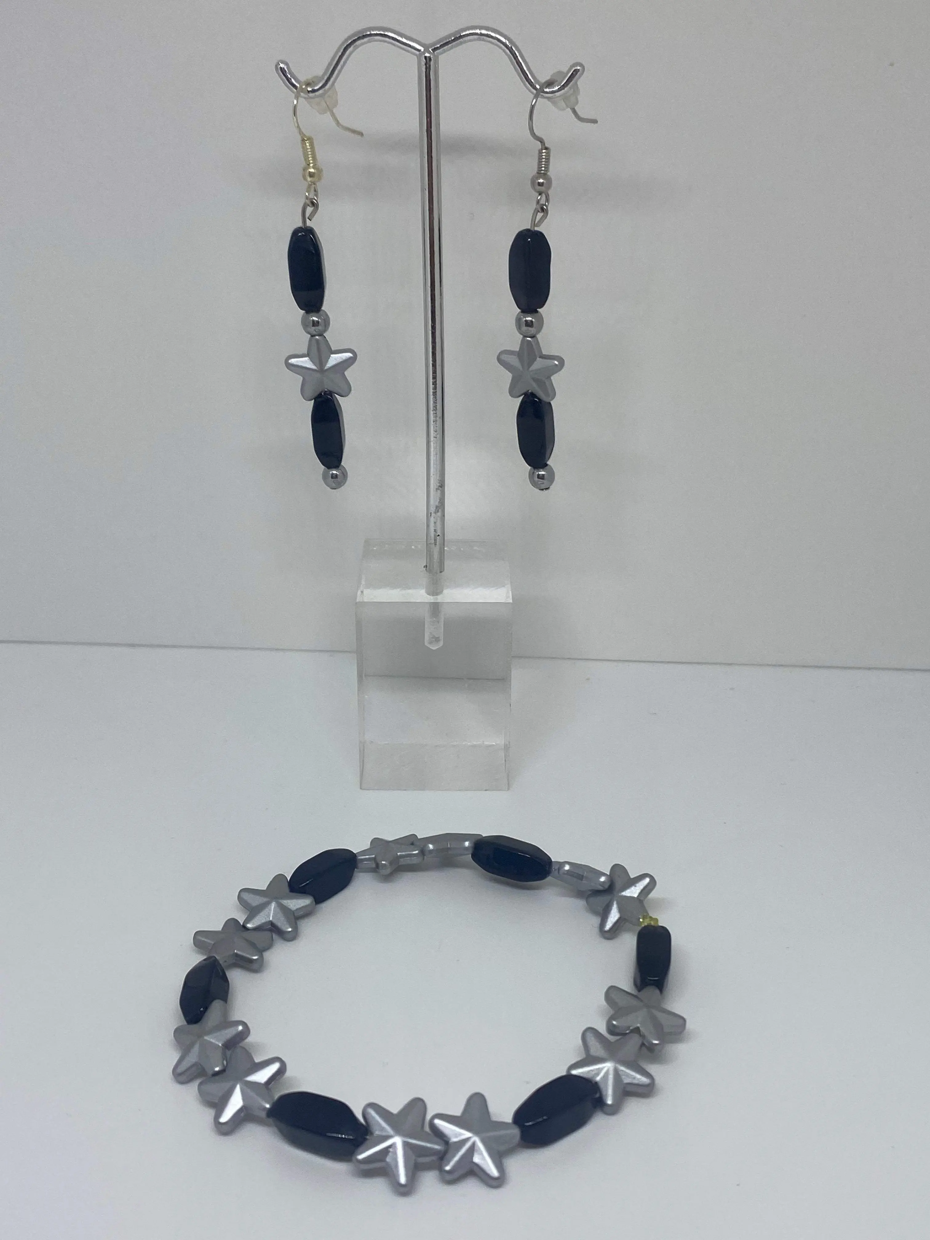 Stunning Gray with Black Star Set by Osuna’s  Jewelry