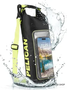 IP68 Waterproof Dry Bag 2L - Roll-top Waterproof Backpack with Phone Case/Pocket - Boating and Kayaking Accessories - Essential for Camping, Swimming, Beach, Fishing, Rafting, and Travel