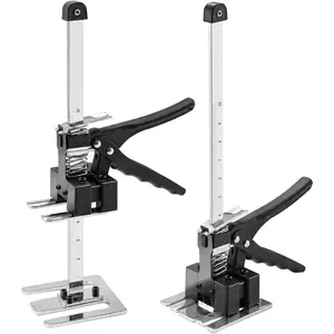 Labor Saving Arm Jack 2 Pack, 15.5 Inch Manual Jack Tool, Multi-Function Furniture Lift, Bearing 440 lbs Lift 6.7 Inch, for Cabinet and Wall Tile Height Adjuster Handheld Tool