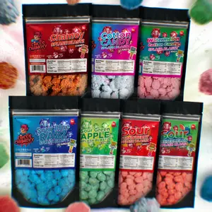 Viral Gushers 7 Pack Ultra 42oz Splash Blastz Bundle- Sour Blue Razz 6oz + Watermelon Cotton Candy 6oz + Sour Green Apple 6oz + Sour Watermelon 6oz + Cotton Candy 6oz + Sour Strawberry 6oz + Chamoy 6oz- Chicos Chamoyy - Fruity Snack Sweet