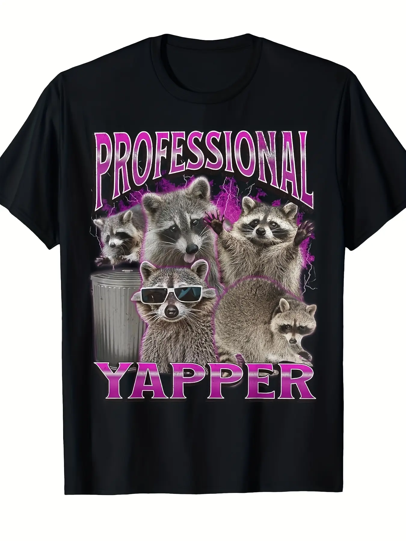 Men'S Vintage 90S Professional Yapper Humorous Rac unisex soft cotton short sleeve t shirt, vintage graphic casual tee for men women teens, perfect birthday holiday gift for camping travel gym daily street  wear