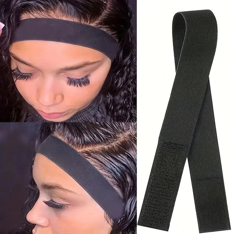 Adjustable Wig Band For Edges Melt Band For Lace Wigs Magic Sticker Edge Slayer Band 2.5cm Width Elastic Band for Hair Edges