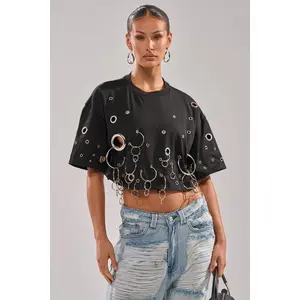 RING AROUND ME CROPPED TEE