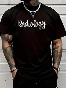 100% Cotton Cute Radiology Design - Radiologist, Rad Tech, X-Ray T-Shirt Women's Men's Graphic Tee Crew Neck summer vacation Tops