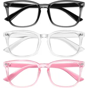 Blue Light Blocking Glasses 99% for Computer & Gaming 3/2/1 Pack | Anti Eyestrain Glasses with UV Protection | Anti.ms