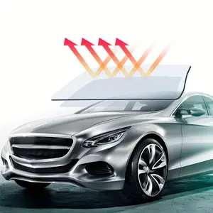 Solar Film 50.8cm X 299.72cm UV Protection Window Film, Car Sunshade Film, Home Window Film, Glass Car Decoration, 1 Piece