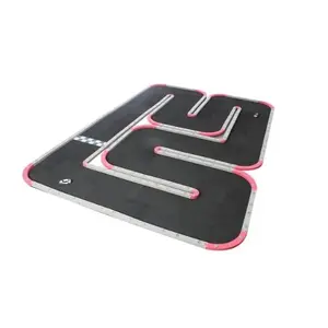 212 MAIN Mini-96 Racing Track Kit, 12x12 in (30 cm) Crash-Safe Modular Tiles with Compact Setup, Expandable for Farm Animal & Poultry Toys