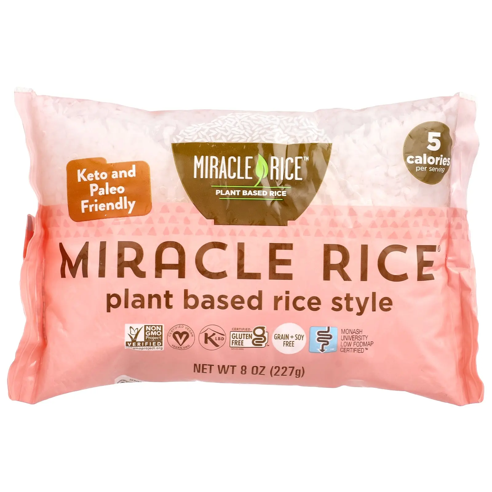 Miracle Noodle Miracle Rice®, Plant Based Rice, 8 oz (227 g)