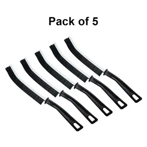5-piece Hard Bristle Brush Set – Powerful cleaning of tile surfaces, tracks, exhaust vents, window crevices and corners, the secret weapon for every home to create a clean living environment, high-efficiency handle cleaning tool.