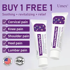 【Buy 1 Get 1 Free】Umex Joint Relief Cooling Gel Cream | Menthol & Frankincense Formula | Helps Soothe Discomfort in Knees, Back, Neck & Shoulders | Deep Relaxation, Moisturizing & Refreshing Care