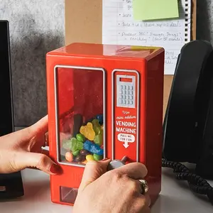 Mini Candy Vending Machine, Candy Storage Machine, Cute Desktop Candy Machine, Delightful Gift For Friends Or Girlfriend
