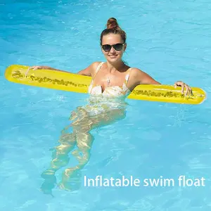 Inflatable Float Stick with Glitter, Transparent Inflatable Float Stick, Outdoor Summer Water Play Gear, Eco-Friendly Thick Single Person Swim Stick