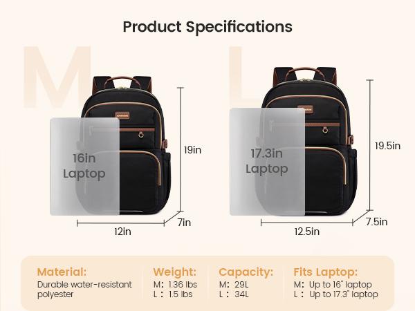 LOVEVOOK Laptop Backpack for Women, 15.6 Inch Travel Backpack with Giant Tumbler Holder Pocket, Multi-Pocket College School Bookbag Purse, Water-Resistant Work Daypack for Teacher Nurse LOVEVOOK Laptop Backpack for Women, 15.6 Inch Travel Backpack with Giant Tumbler Holder Pocket, Multi-Pocket College School Bookbag Purse, Water-Resistant Work Daypack for Teacher Nurse