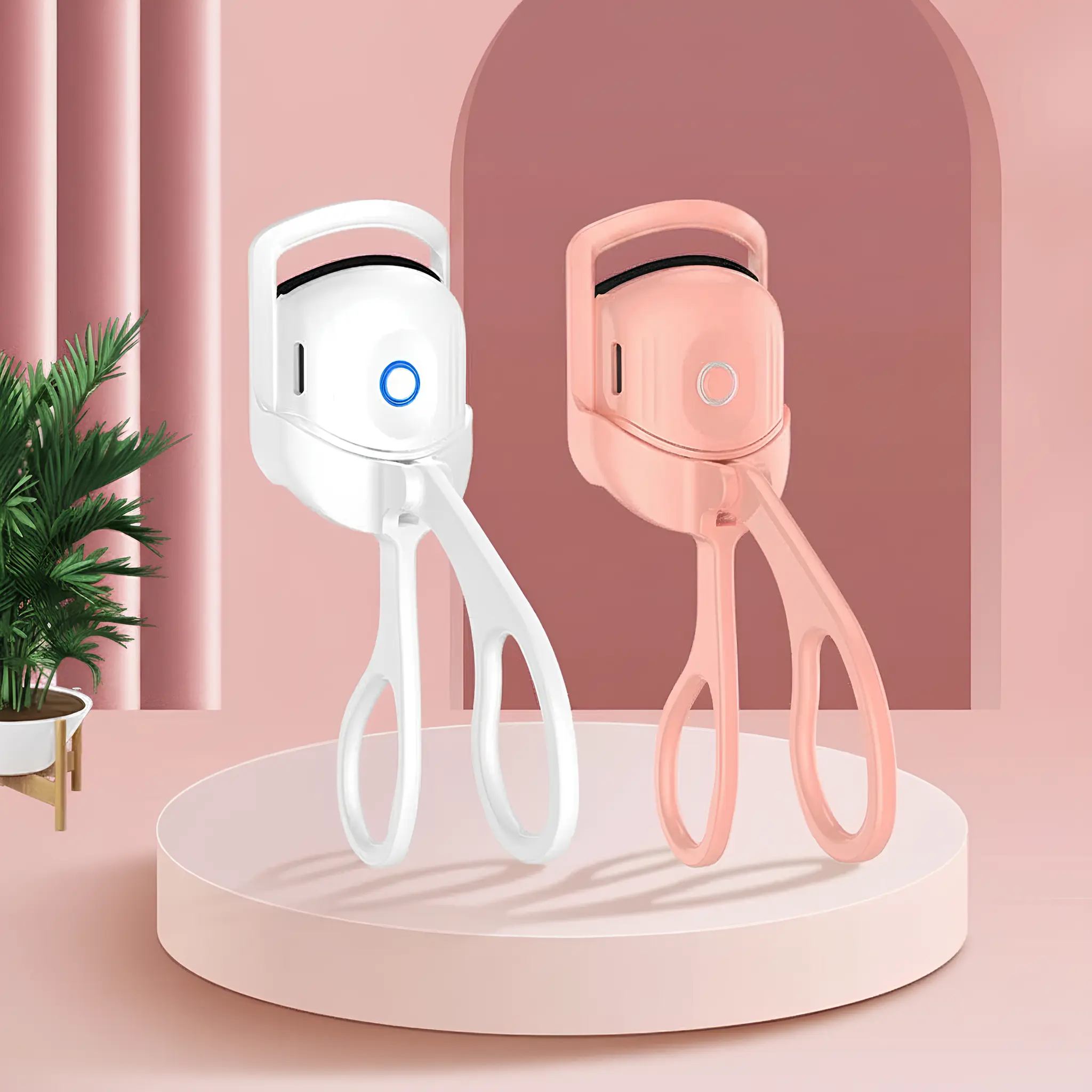 Electric Eyelash Curler with Fast Heating Silicone Long-Lasting Lash Curler, Natural Lift, and Makeup Styling Tool