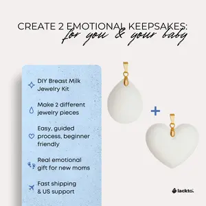 DIY Breast Milk Jewelry Kit – Make 2 Keepsake Pieces