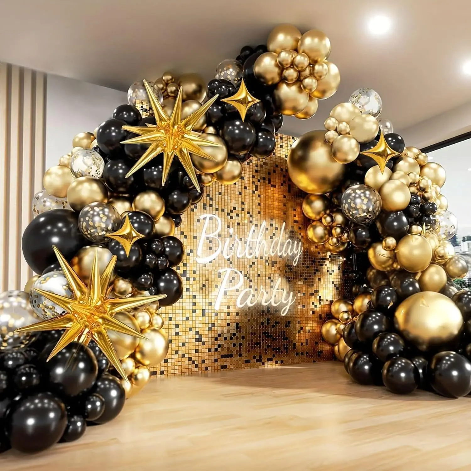 Black and  Balloon Arch Kit 117 count,  and Black Party Decorations, 2026 Graduation Decorations, and  Confetti Balloons, Party Decor Set for Graduation, Birthday, Prom,  Year, Wedding