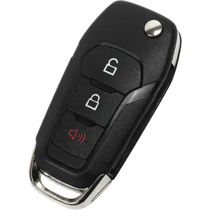 N5F-A08TAA Key Fob Replacement for Ford F150 (2015-2022), F250 F350 F450 F450 (2017-2022), for Explorer Ranger Ecosport Bronco, Replace #‎164-R8130 #5923667, 3 Button Keyless Entry Flip Remote, 315Mhz