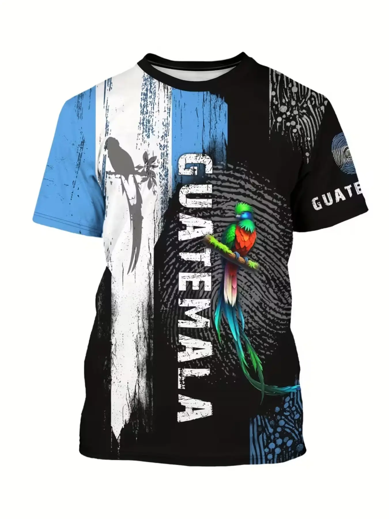 Men's Guatemala Tropical Genetically Printed Short Sleeve Summer T-Shirt, Menswear, Unisex Casual Fitted Tee, Casual Stylish Tee, 3D Honor Print, Fun Design, Beach Tee, Beach Life Tee