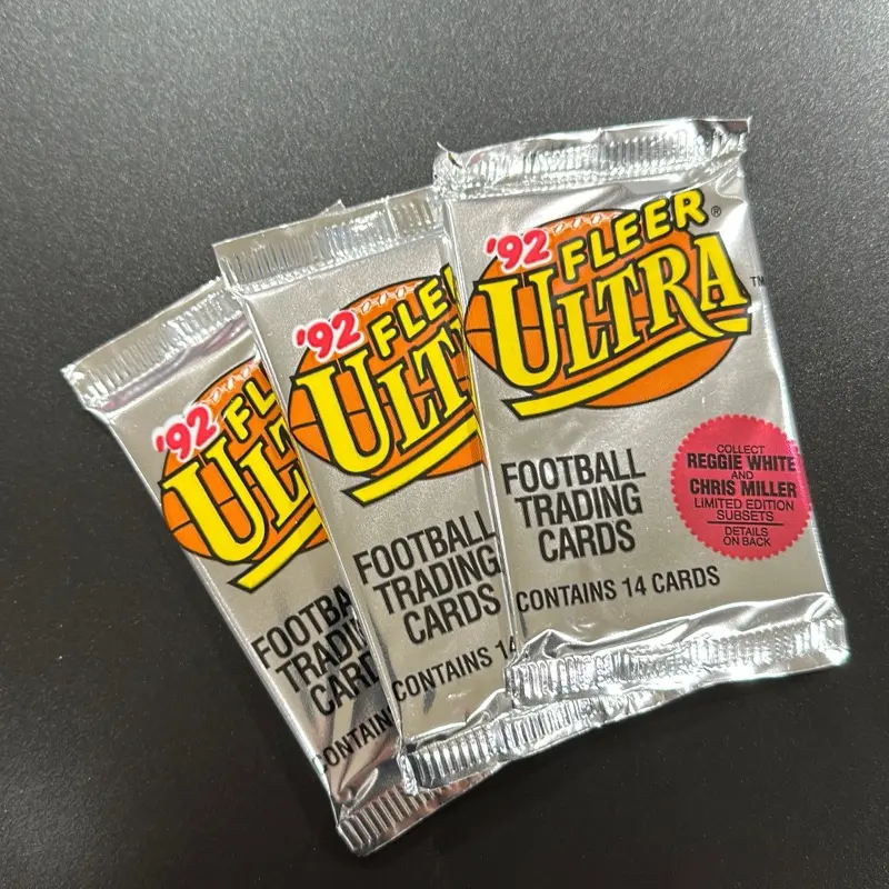 Three 1992 Fleer Ultra NFL Football Trading Cards