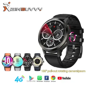 Rainbuvvy DM82 4G Smart Watch with Pull-Out Rotating Camera, 1.75" AMOLED, 2GB+16GB, Heart Rate/SpO2, GPS, Android 8.1, 1520mAh, Fitness Tracker