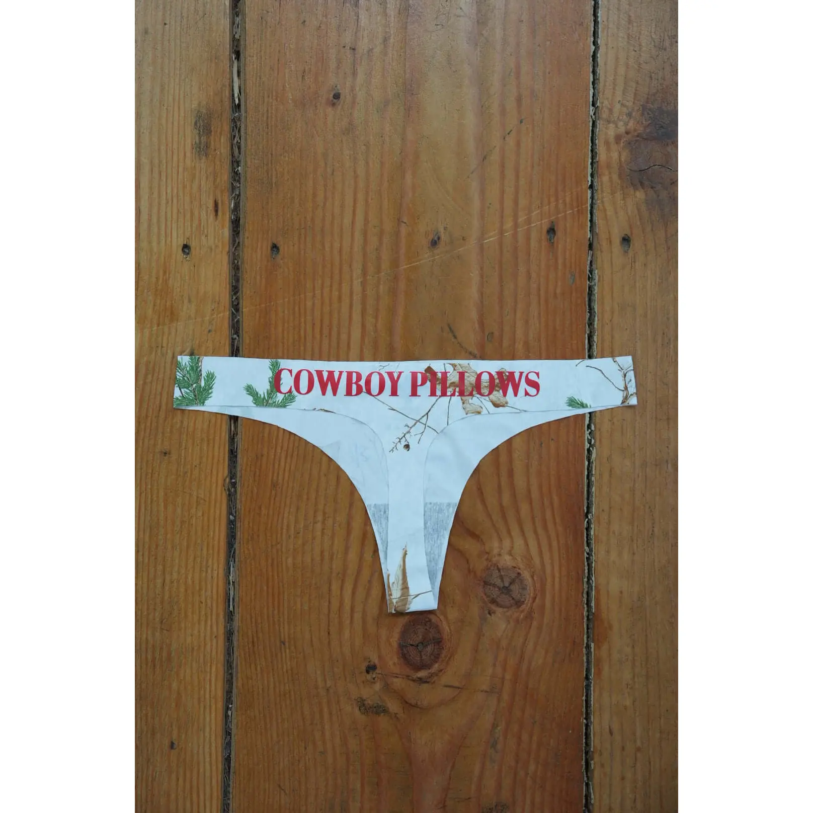 White Camo Cowboy Pillows Undies
