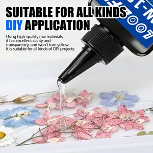 UV Resin Kit with Light, Crystal Hard UV Curing Epoxy Resin Glue for Jewelry Making, Resin Art, Keychains, No Battery Included