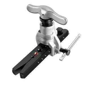 Professional eccentric flaring tool kit with 6 imperial sizes (1/4"-3/4") | Multi-layer bearing 45-degree eccentric cone design | Suitable for copper/aluminum/thin stainless steel pipes | Dedicated for refrigeration and piping installation | Hand Tools