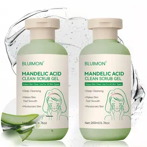 Mandelic Acid Clean Scrub Gel- GentleExfoliating Facial Cleanser for All Skin Types, Deep Cleansing & Moisturizing, 200ml - Blackheads Remover