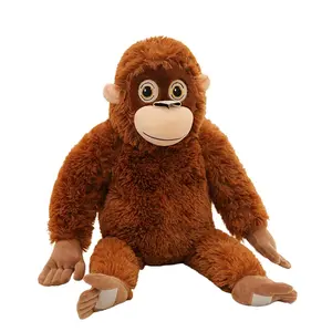 Cute Orangutan Plush Toy, Soft Fluffy Stuffed Monkey Doll, Kawaii Hugging Pillow, Cozy Decor & Gift, Stuffed Animal Gifts