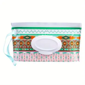 1pc Wipes Dispenser Bag with Water-Resistant Design and Easy Window Access Holder