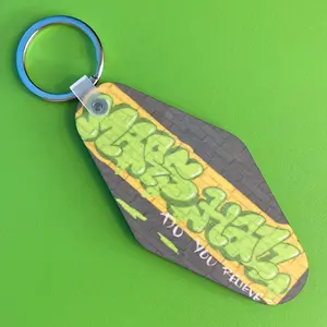 Dual Sided Mars Hall Graffiti Keychain