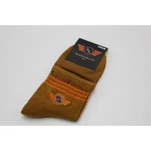 Brown Captain Comeback Quarter Length Socks(2.0)