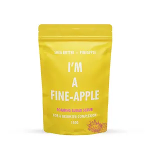 I'm a Fine-Apple Pineapple Foaming Sugar Scrub with Shea Butter & Jojoba 150g for a Brighter Complexion