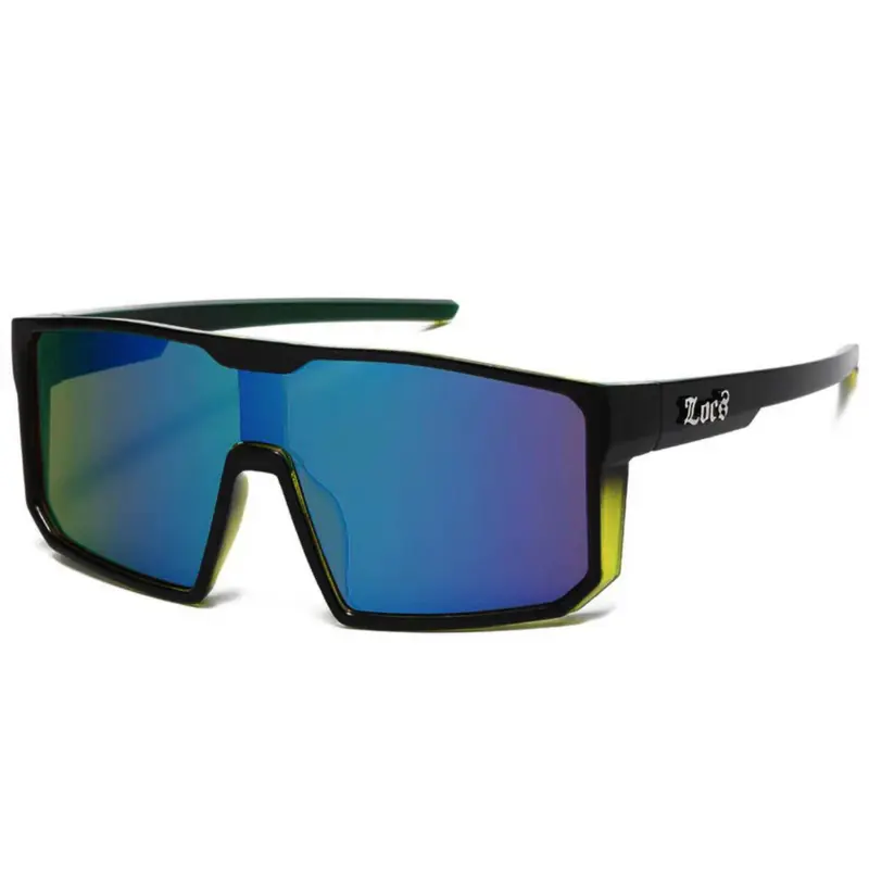 Locs Stylish Sunglasses with UV Protection Color Lenses, Black Frame & Durable Design Style Modern Look