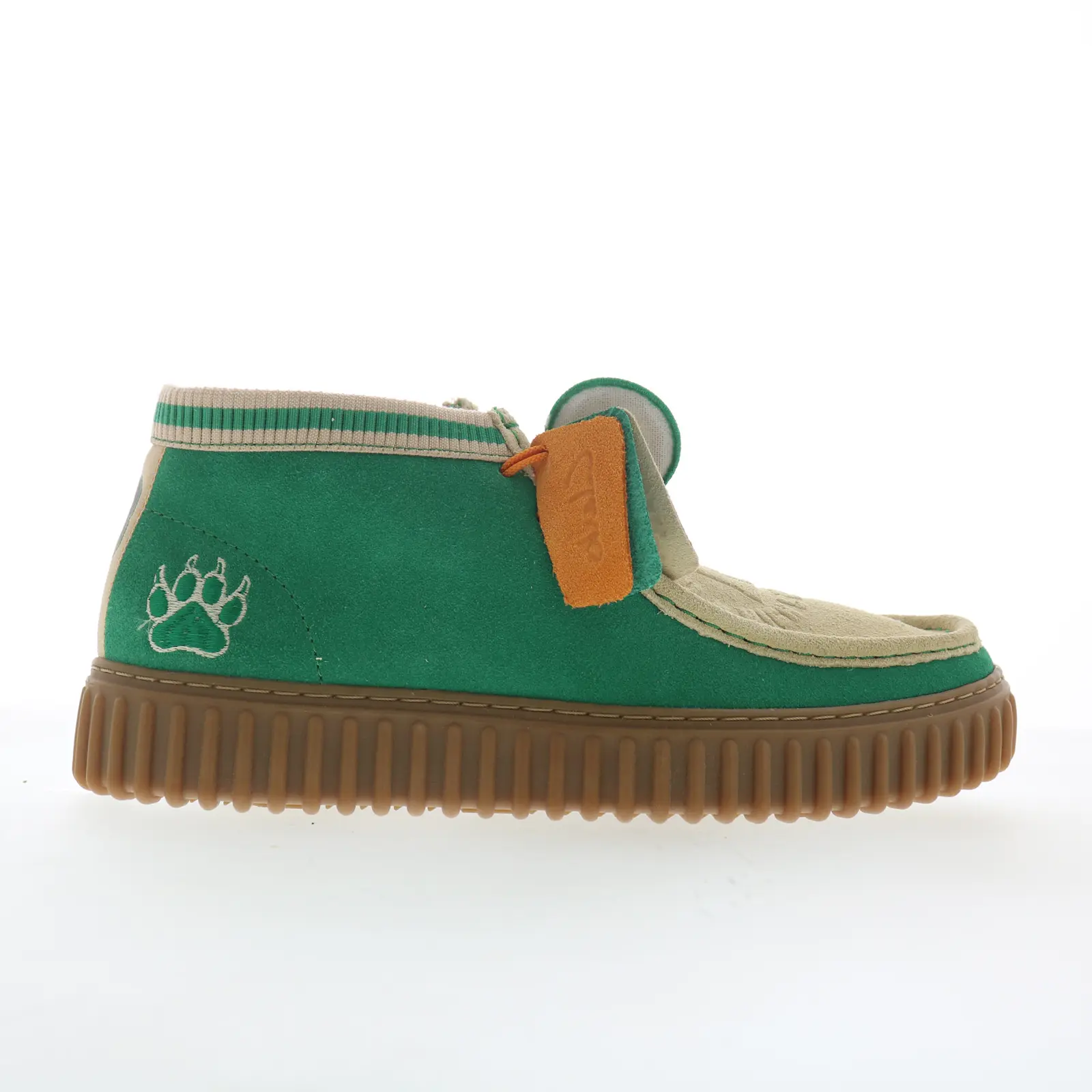 Clarks Torhill HI Stranger Things 26181026 Mens Green Suede Chukkas Boots