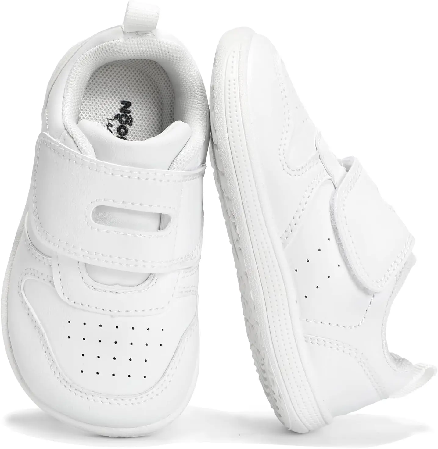 Toddler Wide Toe Box Shoes Boys Girls Sneakers | Barefoot, High Instep Friendly, Zero Drop, Non-Slip, Hook-and-Loop, Easy to Clean, Lightweight, Comfortable, First Walker