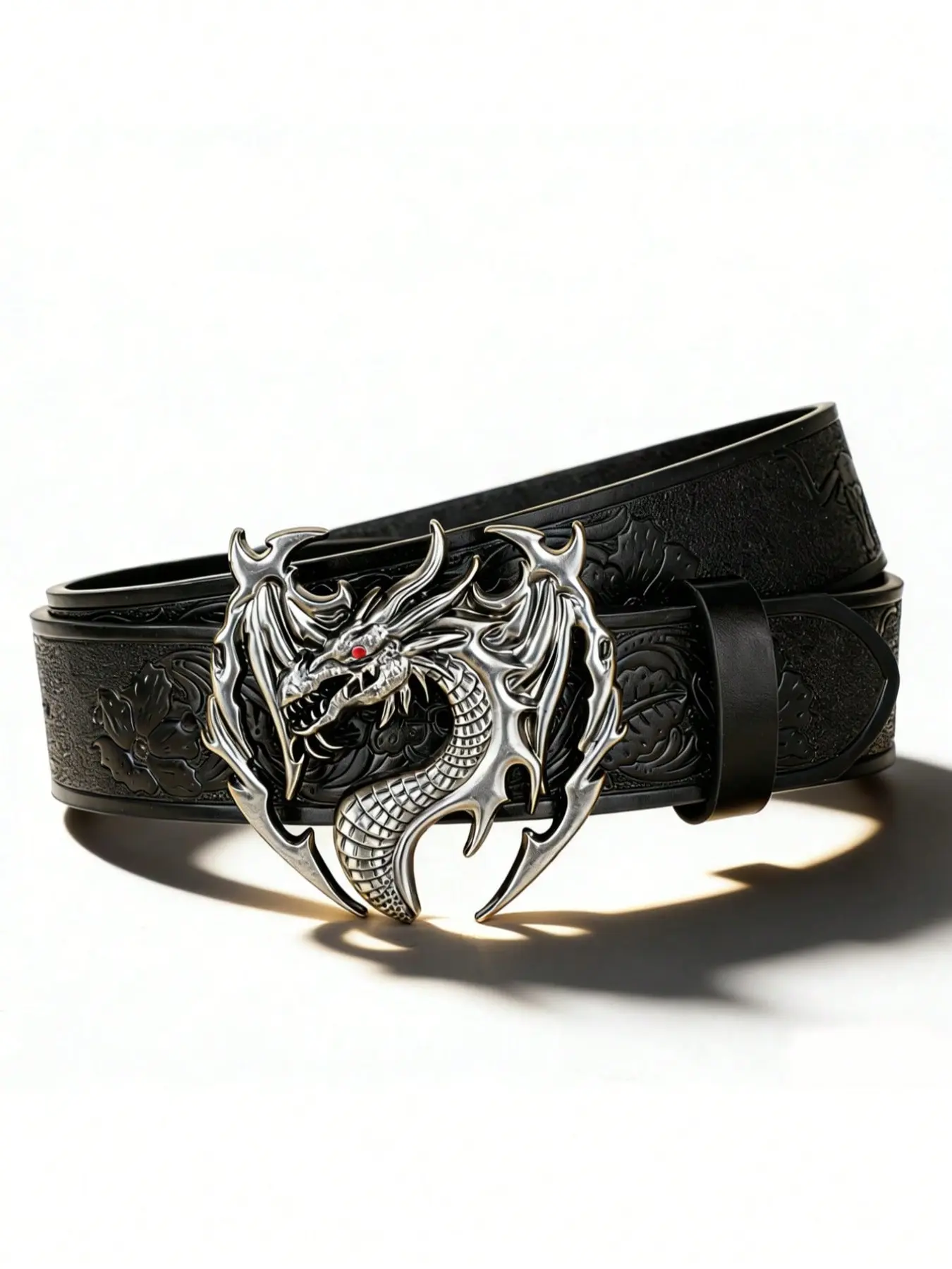 Punk Style Dragon Waist Belt, Dark Embossed Personalized Buckle Accessory, Trendy Belt, Unique Fashion Statement for Men, Belts Men, Punk Fashion Waistband